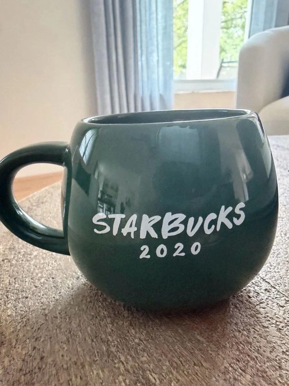 STARBUCKS Mug Japan Limited 2020 DARUMA Green Mug Cup 8oz Coffee Tea